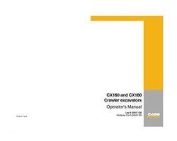 Case Dozers model CX180 Operator's Manual
