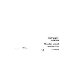 Case Wheel loaders model 621C Operator's Manual
