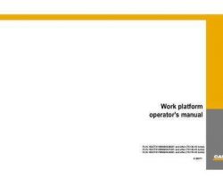 Case Telehandlers model TX140-TX45 Operator's Manual