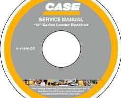 Service Manual on CD for Case Loader backhoes model 580 Super M