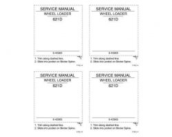 Case Wheel loaders model 621D Service Manual