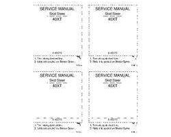 Service Manual for Case IH Skid steers / compact track loaders model 40XT
