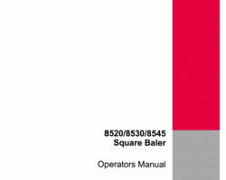 Operator's Manual for Case IH Balers model 8530