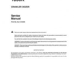 Case Dozers model 1850K Service Manual