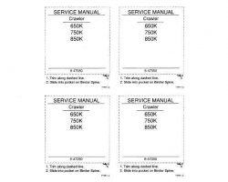 Case Dozers model 650K Service Manual