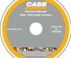 Service Manual on CD for Case Dozers model 650K