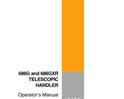 Case Telehandlers model 686GXR Operator's Manual