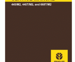 Service Manual for New Holland Engines model 445TM2