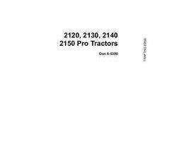 Operator's Manual for Case IH Tractors model 2130