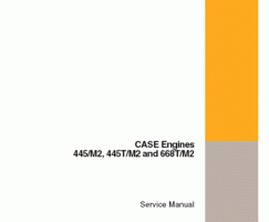 Case Skid steers / compact track loaders model 445 Service Manual