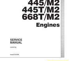 Service Manual for New Holland Engines model 445TM2