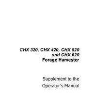 Operator's Manual for Case IH Harvester model 320