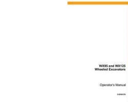 Case Excavators model WX95 Operator's Manual