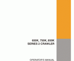Case Dozers model 750K Operator's Manual