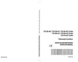 Case Telehandlers model 170 Operator's Manual