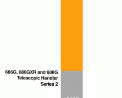 Case Telehandlers model 686GXR Operator's Manual