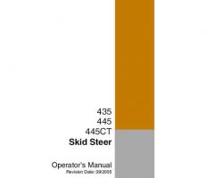 Case Skid steers / compact track loaders model 435 Operator's Manual