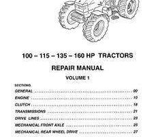 Service Manual for New Holland Tractors model 8160