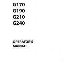Operator's Manual for New Holland Tractors model G170
