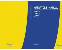 Operator's Manual for New Holland Tractors model TN90F