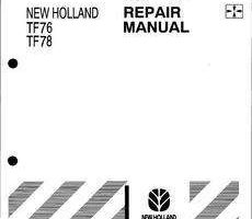 Service Manual for New Holland Combine model TF78