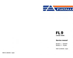 Fiat Allis Engines model FL9 Service Manual