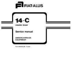 Fiat Allis Dozers model 14C Service Manual