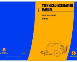 Operator's Manual for New Holland Balers model BB980