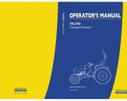 Operator's Manual for New Holland Tractors model TC27D