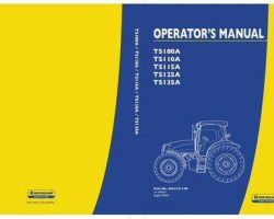 Operator's Manual for New Holland Tractors model TS110A