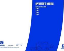 Operator's Manual for New Holland Combine model TX68