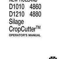 Operator's Manual for New Holland Balers model D1210