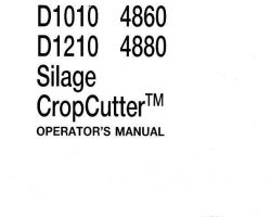 Operator's Manual for New Holland Balers model D1010