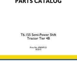 Parts Catalog for New Holland Tractors model T6.155