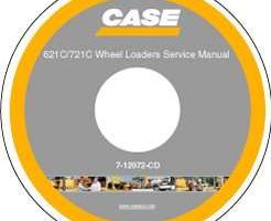 Service Manual on CD for Case Wheel loaders model 721C