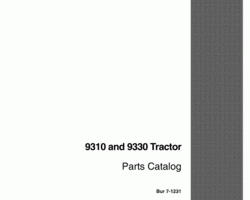 Parts Catalog for Case IH Tractors model 9330