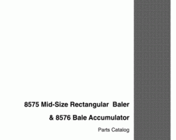 Parts Catalog for Case IH Balers model 8576
