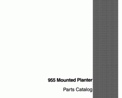 Parts Catalog for Case IH Planter model 955