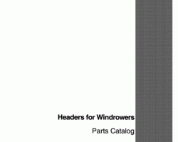 Parts Catalog for Case IH Windrower model 275