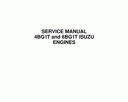 Case Engines model 4BG1T Service Manual