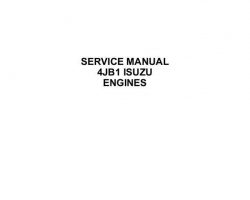 Case Engines model 4JB1 Service Manual