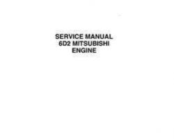 Case Excavators model 6D2 Service Manual