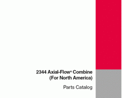 Parts Catalog for Case IH Combine model 2344