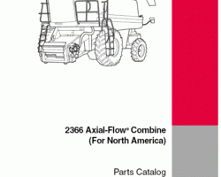 Parts Catalog for Case IH Combine model 2366