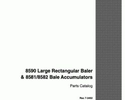 Parts Catalog for Case IH Balers model 8582