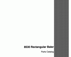 Parts Catalog for Case IH Balers model 8530