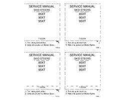Service Manual for Case IH Skid steers / compact track loaders model 95XT