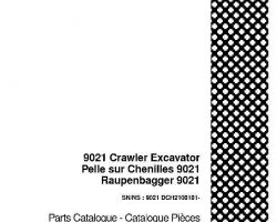 Parts Catalog for Case Excavators model 9021