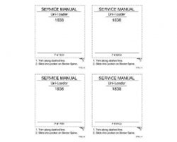 Case Skid steers / compact track loaders model 1838 Service Manual