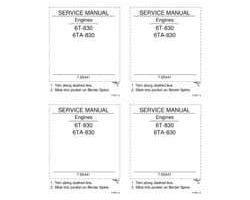 Service Manual for Case IH Engines model 6T-830